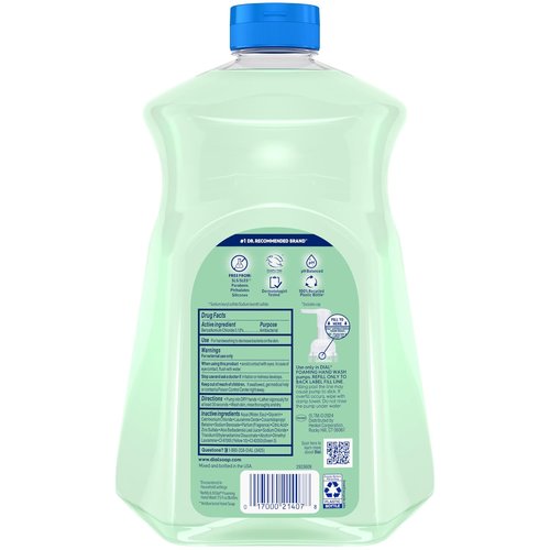 Dial Antibacterial Foaming Hand Soap - Fresh Pear Scent, 52 Fl Oz Refill for Effective Cleanliness