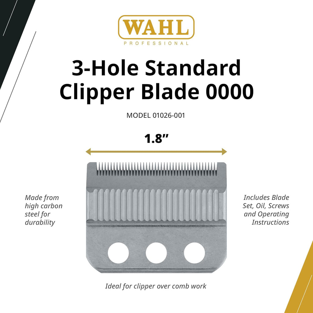 Wahl Professional Clipper Blade #1026-001 - Adjusto-Lock Design for Precision Cutting