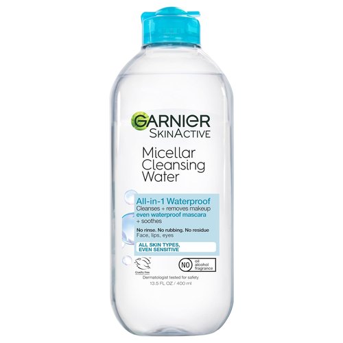 Garnier Micellar Water - Waterproof Makeup Remover & Hydrating Cleanser for Sensitive Skin | 13.5 Fl Oz