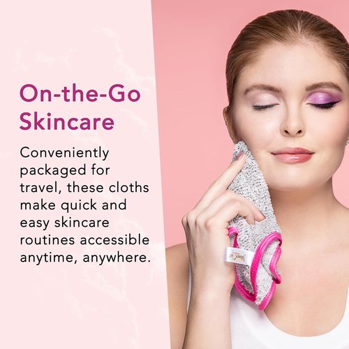 StansOut Makeup Towels - 3 Pack Reusable Microfiber Makeup Remover Cloths - Soft 12x12 in Gray Towels for Gentle Cleansing