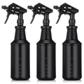 Honeydak 3 Pack Plastic Spray Bottles Black 24 oz Heavy Duty Opaque Spray Bottles UV Light Blocking Refillable Reusable Leak-proof Sprayers for Cleaning Solution Kitchen Garden Home Plant