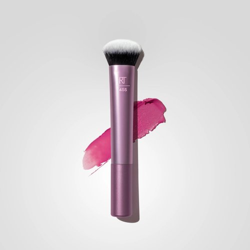 Real Techniques Cat Paw Blush Brush, Liquid & Cream Blush Makeup Brush, Unique Paw Shape for Lifted Natural Color, Soft UltraPlush Blending Bristles, Cruelty-Free, 1 Count
