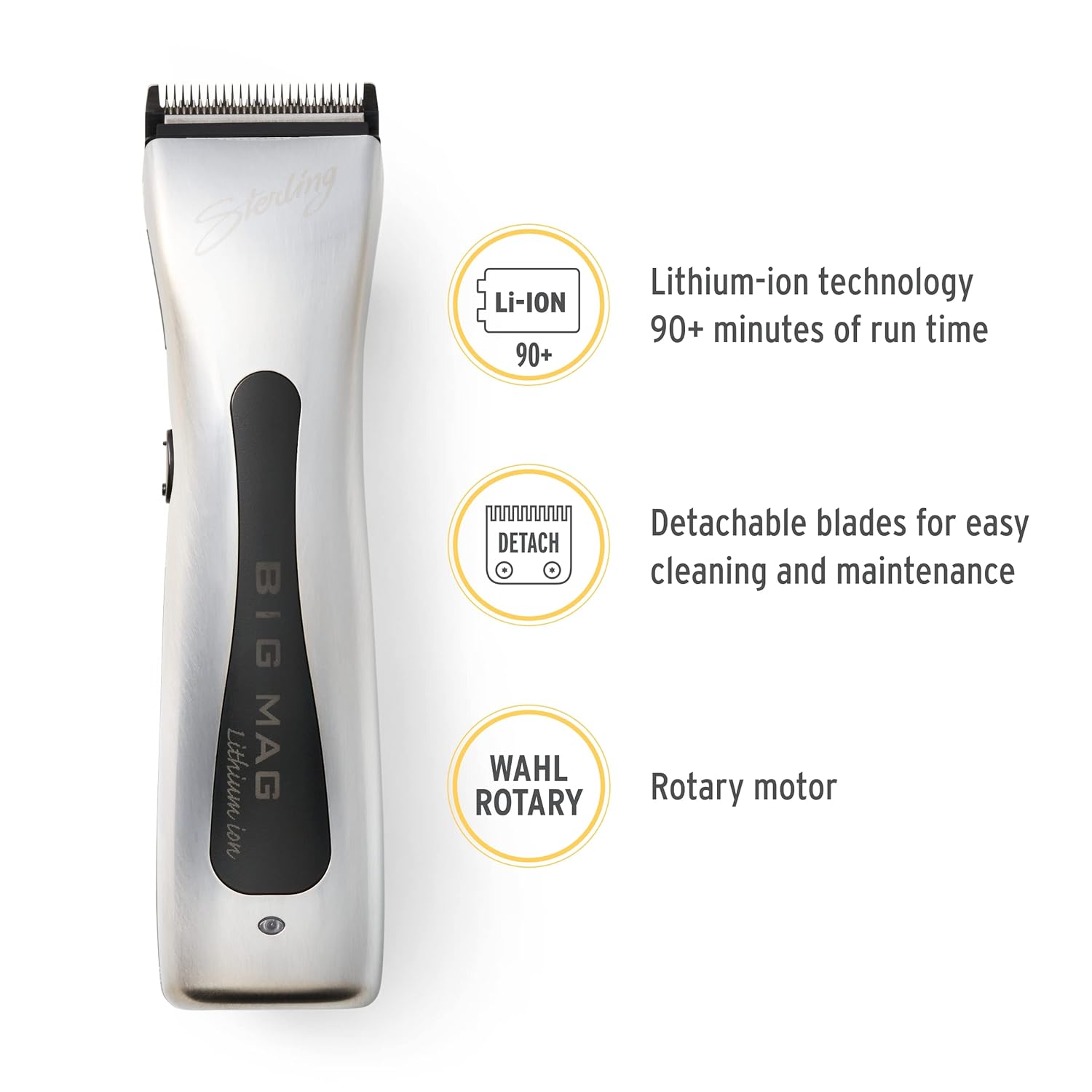 Wahl Professional - Sterling Big Mag Cordless Clipper & Hair Trimmer Set - Salon-Quality Electric Tools