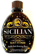 Sicilian 200X Dark Black Bronzer Tanning Lotion - Gradual Bronzing & Glowing Skin | Luxurious Sunless Tanner