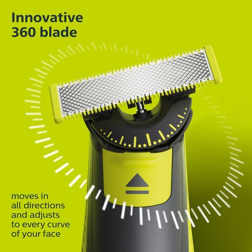Philips Norelco OneBlade Replacement Blades - Genuine 4 Pack for Electric Shaver & Trimmer | QP440/80