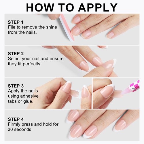 OIFEN Burgundy Red Cat Eye Press on Almond Nails Short 16 Sizes Glass Glossy Gel Fake Manicure with Glue & Stick