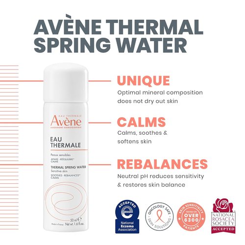 Avène Hypersensitive Skin Starter Kit - Complete Care Routine with Cream, Cleanser & Spray