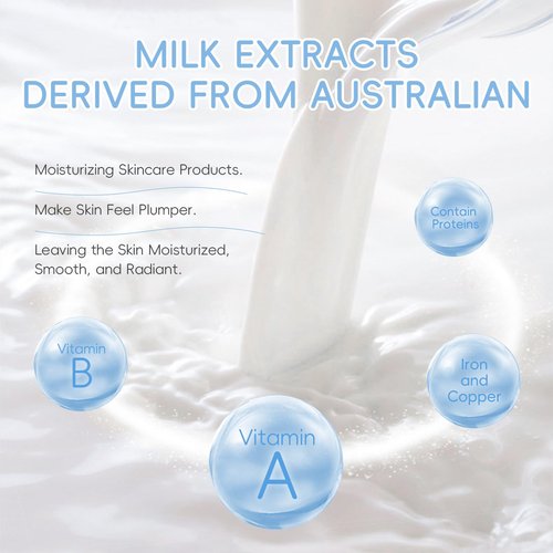 Milk Skincare Set for Kids & Teens,12 IN 1 Moisturizing Milk Skincare for Girls 10-12, Kids Skin Care Set for Girls Ages 8-12, Milk Extract Face Skincare for Women, Valentines Day Gifts for Kids