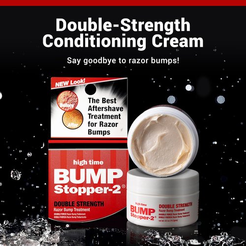 Bump Stopper 2 Double Strength Razor Bump Treatment | Formulated to Relieve Razor Burn | Eliminates Ingrown Hairs | Aftershave for Men - 0.5 OZ (9 Pack)