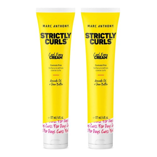 Marc Anthony Curl Cream - Define & Soften Curly/Wavy Hair with Shea Butter & Oils | Set of 2