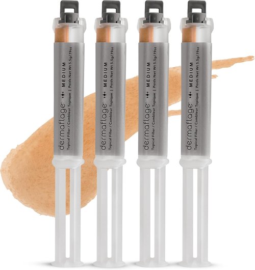 Dermaflage Scar Filler Refill - 4 Easy-To-Use Applicators for Flawless Skin Coverage
