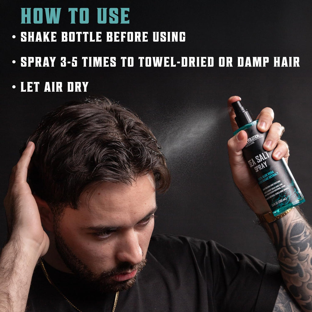 Viking Revolution Sea Salt Spray - Texturizing Hair Spray with Kelp & Aloe Vera | 8.8oz for Beachy Volume