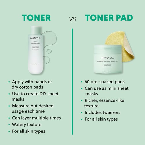 HANYUL Artemisia Soothing Toner with Centella Asiatica and Panthenol | Hydrating & Calming Facial Toner for Sensitized Skin, Skin Prep, Vegan, 5.07 fl. oz.
