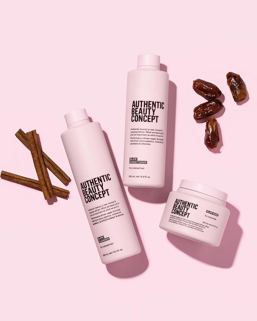 Authentic Beauty Concept Glow Cleanser - Preserves Color & Seals Cuticle for Color Treated Hair | Vegan & Sulfate-Free