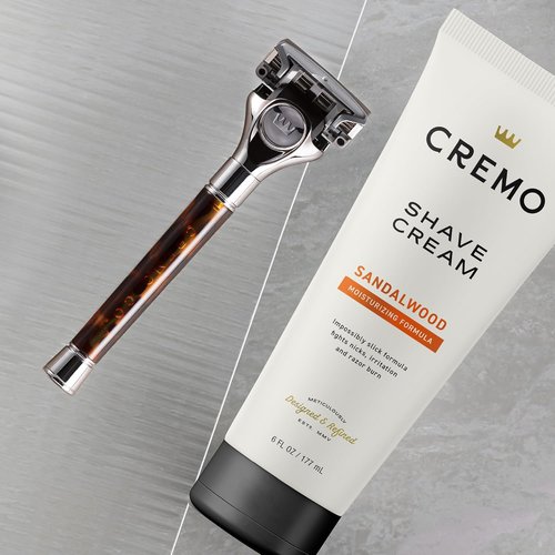 Cremo Sandalwood Shave Cream - Ultra-Slick Formula for Men | Fights Nicks & Razor Burn, 6 Fl Oz