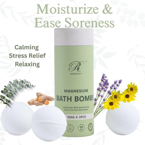 Magnesium Bath Bombs Gift Set – XL Epsom Salt Bath Bombs for Muscle Recovery, Stress Relief & Post-Workout Relaxation with Lavender & Arnica Spa Gift for Women & Men for Sore Muscles