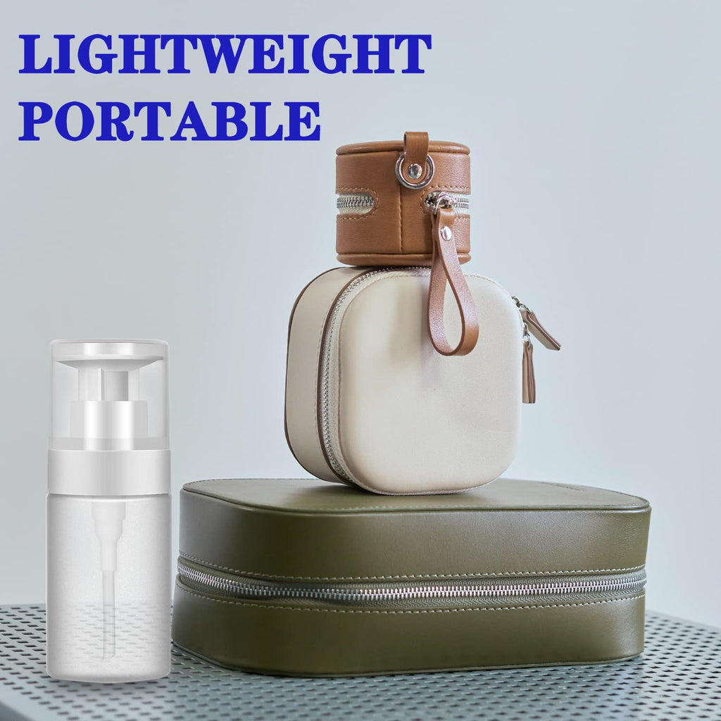 XILAZAB 2/3 Pack-Acetone Bottle Push Down Pump Dispenser-Lockable Alcohol Pump Dispenser Bottle -Nail Polish Remover Pump Bottle 100/180 ML-Liquid Dispenser Pump Bottle (3 * 100ml White)
