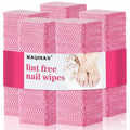 MAQIHAN 1800 Lint Free Nail Wipes - Pink Acetone Free No Lint Nail Pads For Gel Polish Glue Remover, Nail Art Supplies, Essentials Stuff for Nail Tech, Nail Care Product, Lash Extension Supplies