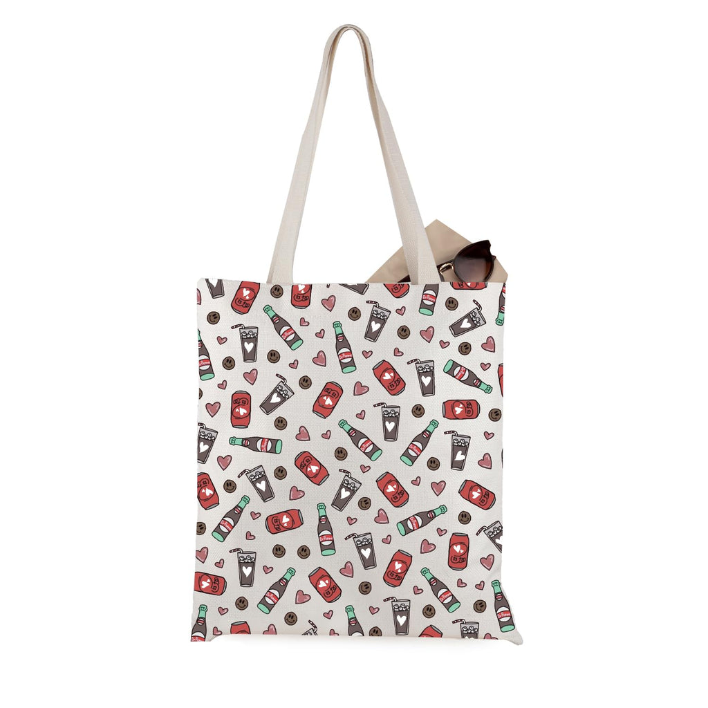 WCGXKO Soda Tote Bag Favourite Drink Soda Social Club Soda Addicted Gift