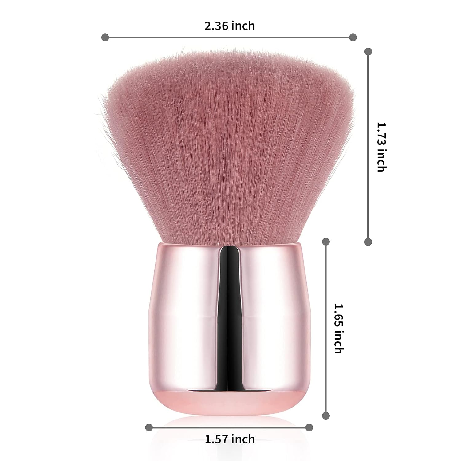 Vaincre Nail Art Dust Remover Brush - Soft Cleaner for Acrylic Application | Pink Color