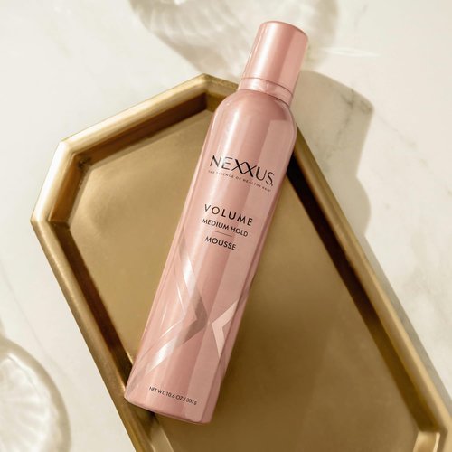 Nexxus Styling Hair Mousse - Volume Boosting Formula with Medium Hold | 10.6 oz Powered by STYLEPROTECT Technology