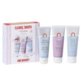 First Aid Beauty Cleanse, Smooth + Hydrate Kit - Travel Size Facial Cleanser, KP Body Scrub & Ultra Repair Cream