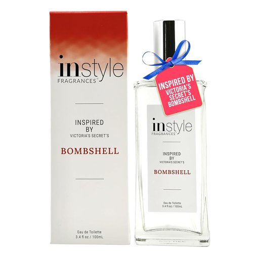 Instyle Fragrances | Women's Eau de Toilette Inspired by Victoria's Secret Bombshell - Vegan & Paraben-Free, 3.4 Fl Oz