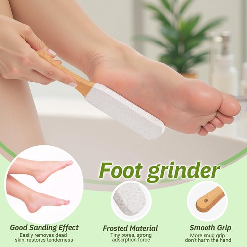 ELFRhino Long Handle Toe Gap Cleaning Brush+Body Shower Brush+Foot Grinder, Silicone Foot Scrubber for Shower, Feet Cleaner Scrub Foot Care for Seniors,Elderly, Men and Women,Black