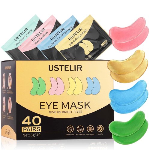Regine Switzerland Under Eye Patches - 40 Pairs for Dark Circles & Puffy Eyes | 24K Gold & Hyaluronic Acid Treatment