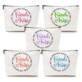 5 Pcs Girls Trip Gifts Girls Weekend 2026 Makeup Bag Friends Trip Gifts Favors Summer Gifts Cosmetic Bag Toiletry Bag Zipper Pouch Weekender Bags for Women Girl Friendship Bachelorette Party Birthday