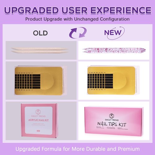 Beginners Nail Kit Acrylic Set: Professional Ultra-fine Acrylic Powder Kit with Everything - Starter Set with 600 Nail Tips Glitter Powder Nail Glue & Remover - Nail Art Supplies for DIY Home Salon