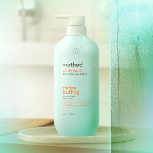 Method Body Wash, Daily Exfoliating Body Tonic - with notes of Lavender, Eucalyptus and Rose, 17 fl oz