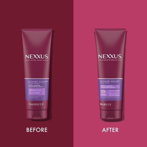 Nexxus Blonde Assure Purple Shampoo - Color Care for Blonde Hair | Keratin-Enriched 8.5 oz
