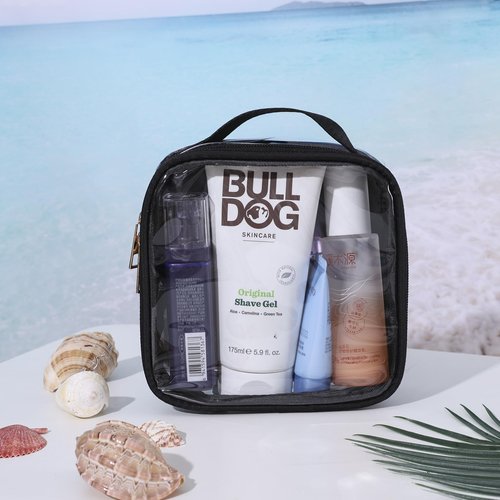 FFpaw Small Clear Makeup Bag, Nylon Mini Cosmetic Bag Small Makeup Bag for Purse TSA Approved Travel Toiletry Bags with Zipper Cute Organizer Car Organizer Bag for Women Girls