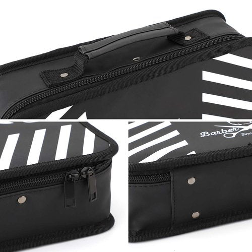 Segbeauty Barber Carrying Case, 11.8 x 8.5in Hair Styling Travel Tool Bag, Professional Salon Hair Cutting Grooming Kit Storage Organizer for Clippers, Scissors, Barber Supplies