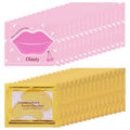 30 Pairs Lip Mask & Eye Mask, Gold Crystal Gel Collagen Eye Patches for Puffy Eyes, Chapstick Bulk, Bridesmaid Gifts, Anti Wrinkle Patches for Lip, Hangover Kit, Bulk Gifts, Galentines Day Decorations