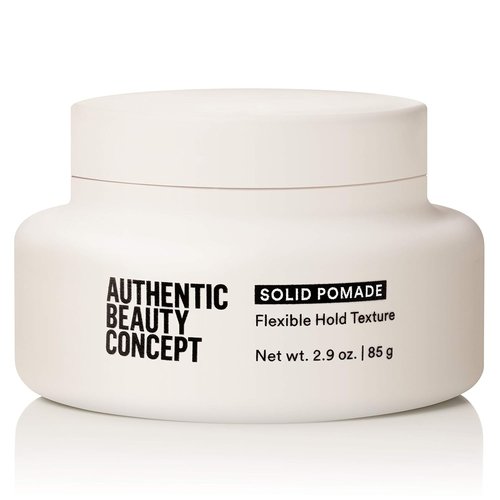 Authentic Beauty Concept Solid Pomade - Medium Hold Hair Pomade for All Hair Types | 2.9 oz | Vegan & Cruelty-Free