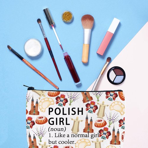 Poland Country Makeup Bag Polish Gift Poland Souvenirs Travel Gift Polish Stuff Zipper Pouch (POLISH noun)