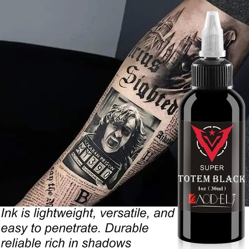 AYCOS 1oz Tattoo Ink - Black Red Tattoo Ink - Ink Set A Classic Combination of Black and Red - Suitable for Professional Tattoos and Artist