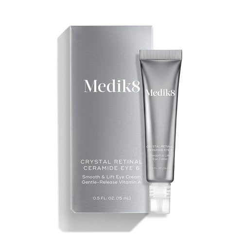 Medik8 Crystal Retinal Ceramide Eye 6 - Lifting Eye Cream with Vitamin A for Wrinkle Relief - 0.5 oz