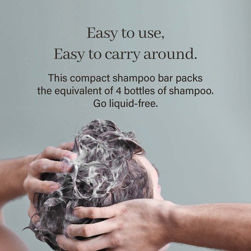 Areancia Night Shadow Biotin Shampoo Bar - Regrowth & Darkening for Gray Hair | Strengthening, Vegan, pH Balanced