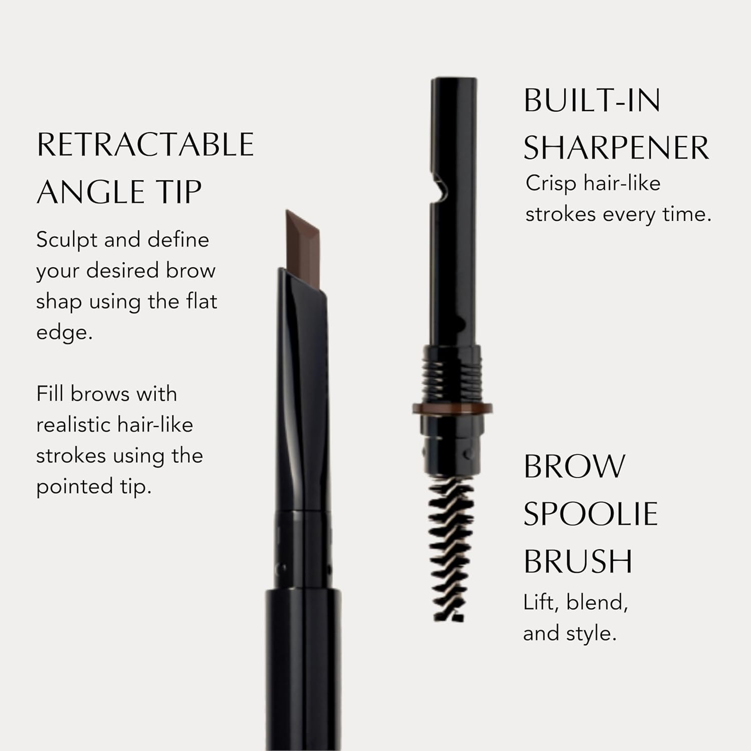Xtreme Lashes Arch Defining Brow Pencil - Medium Brown, Waterproof & Smudge-Proof, Vegan Formula