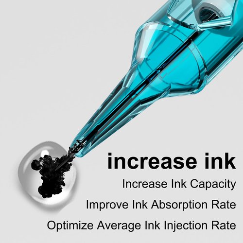 BIGWASP X Tattoo Cartridge Needles 1217RM - 20Pcs 17RM #12 Standard 0.35mm 17 Curved Magnum Disposable Tattoo Needles for Rotary Tattoo Machines