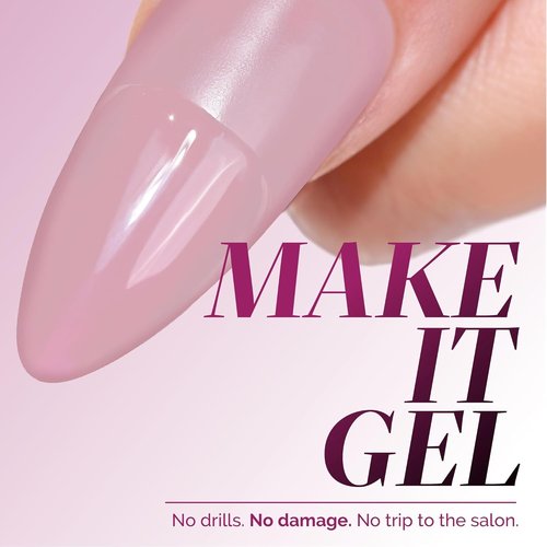 LONDONTOWN GelShift Top Coat - Transformative UV Gel Nail Polish with Foldable UV Lamp Set | Quick Curing