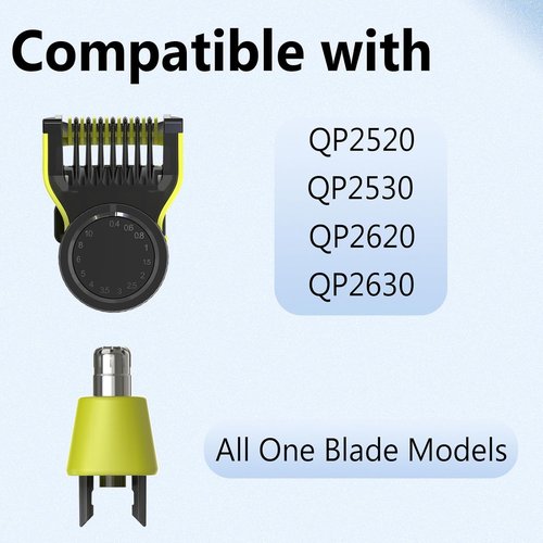 Skiennix Adjustable Guide Comb - Replacement Head Blade for One Blade QP2520/QP2530/QP2620/QP2630 | Trimmer Accessory