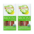MOOM Organic Hair Removal Wax Kit - Sugar Wax with Cucumber & Green Tea, Body Wax Kit for Bikini & Leg - 3 oz Jar with 18 Reusable Wax Strips & 6 Applicator Sticks - Ideal for Sensitive Skin - 2 Pack