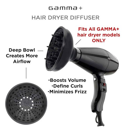 GAMMA+ Hair Dryer Diffuser Attachment - Perfect Fit for GAMMA+ Dryer Models | Enhance Curl Definition