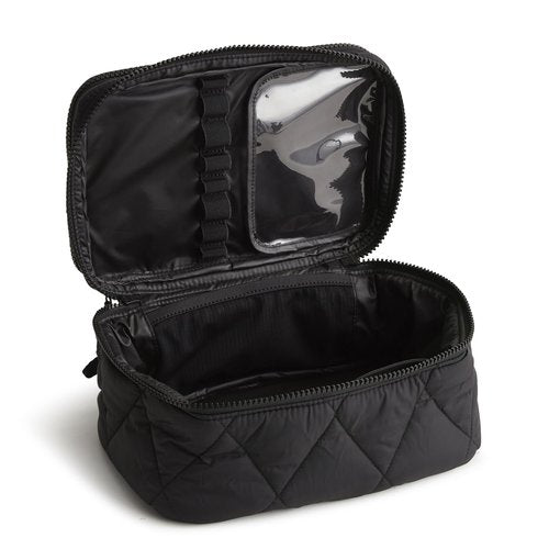 Vera Bradley Women's Featherweight Brush Up Cosmetic Case, Moonless Night, One Size