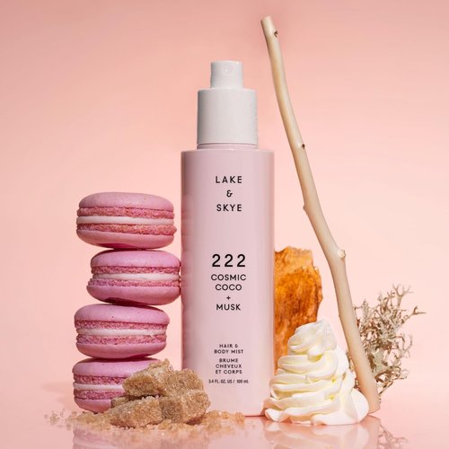 Lake & Skye 222 Cosmic Coco + Musk Hair & Body Mist - Hydrating 3.4 Fl Oz | White Musk & Coconut Milk