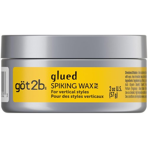 Got2b Glued Hair Wax - Fierce Hold Styling Wax for Strong, Lasting Styles | 2 oz